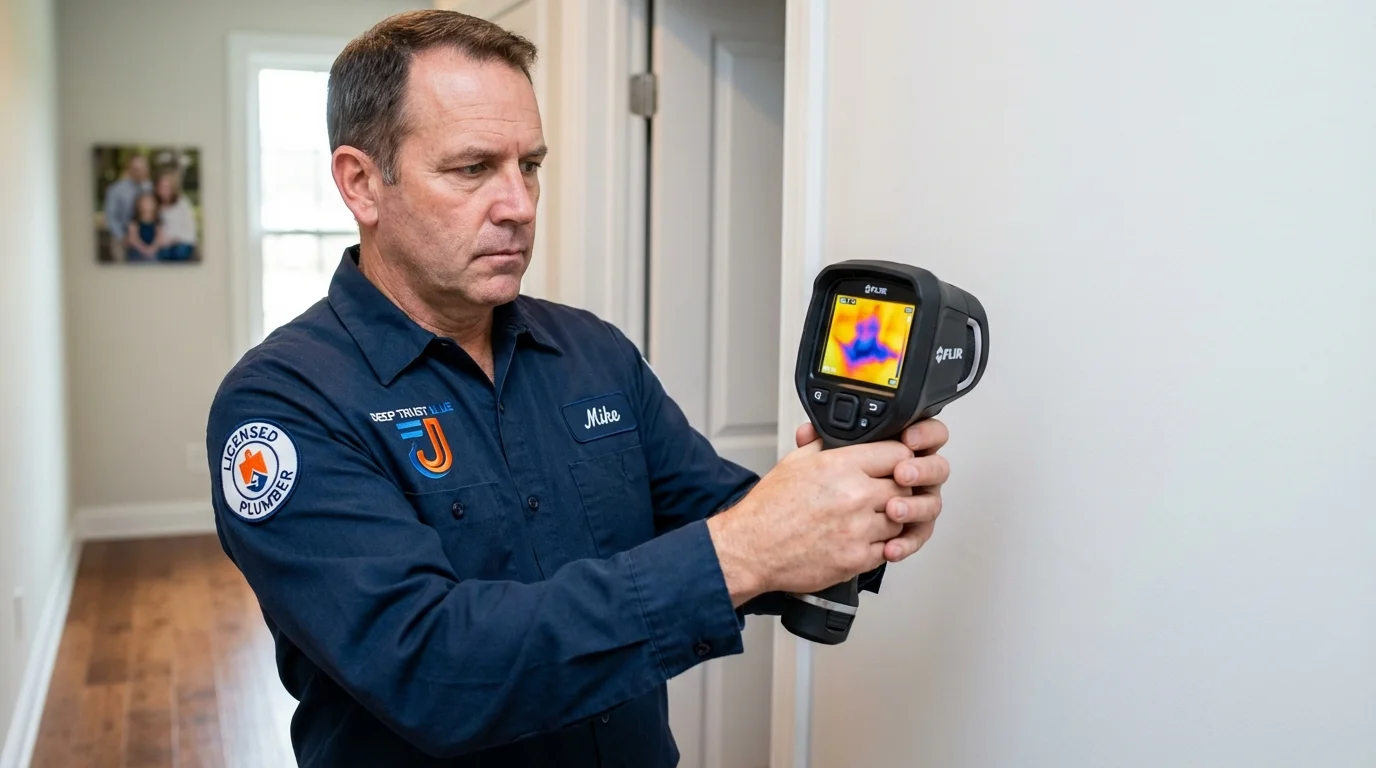 Thermal imaging leak detection by Johns Plumbing LLC in Deale
